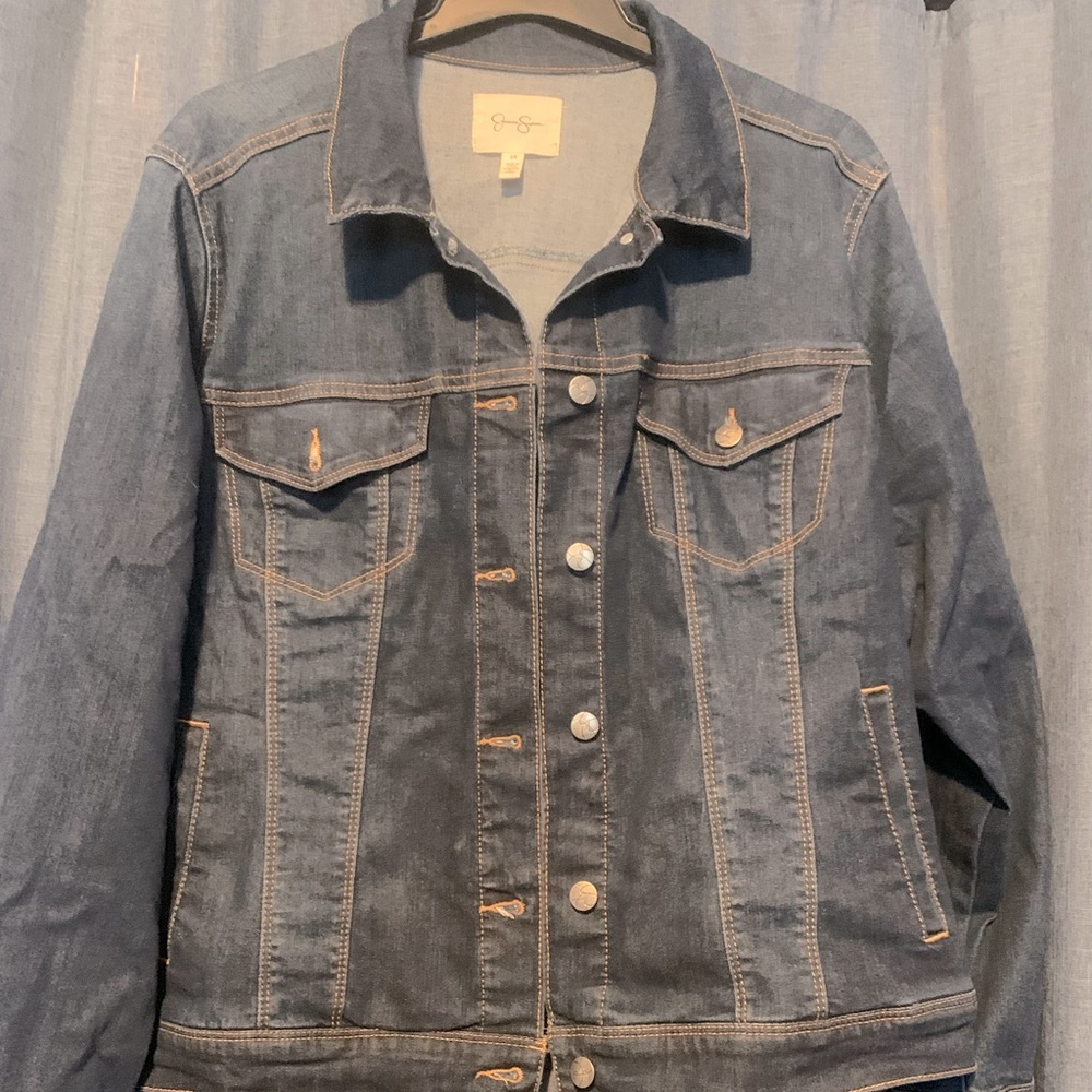 Jessica Simpson 2X dark denim jacket